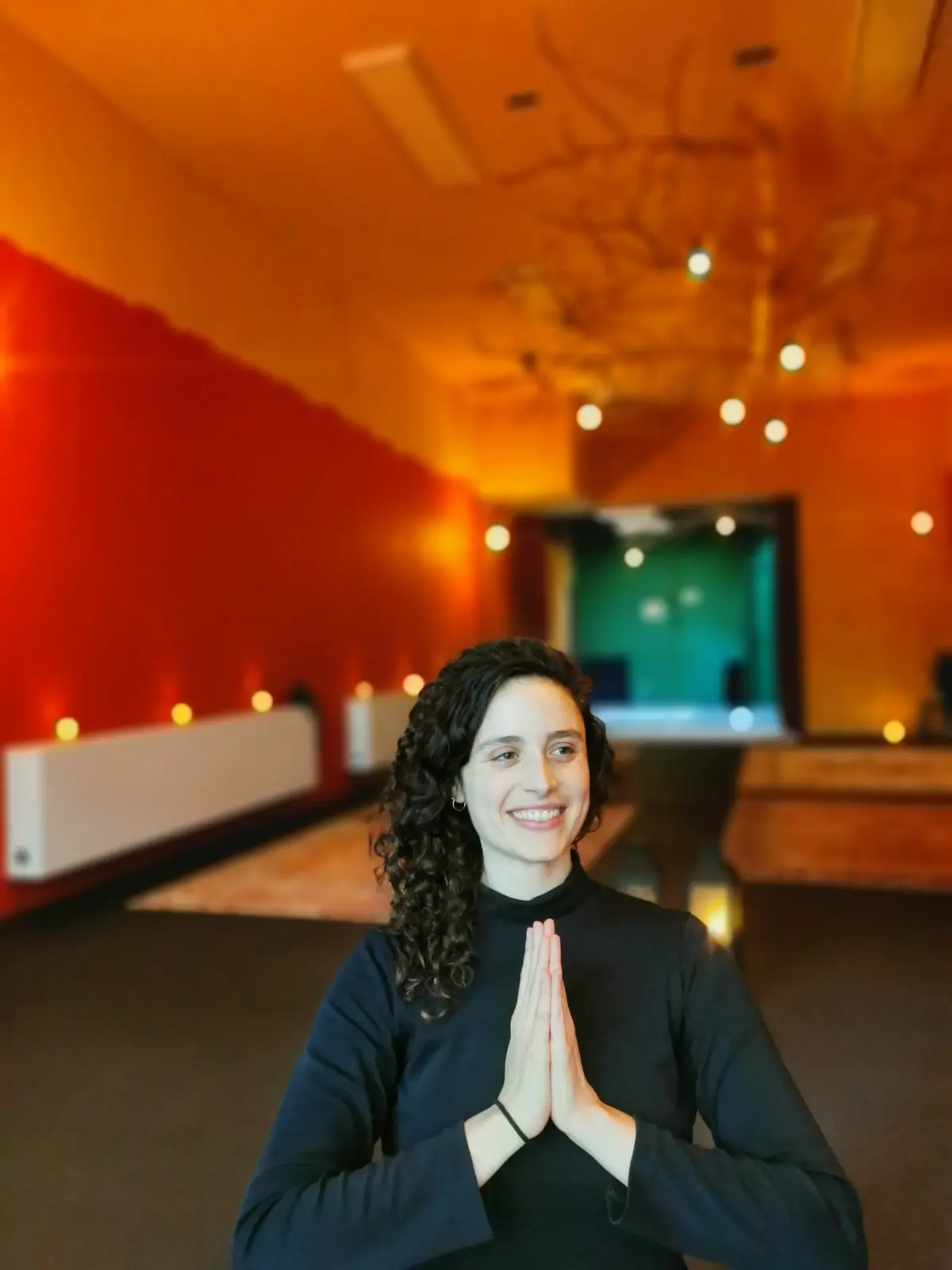 Dafna at the Yorah yoga studio in Groningen